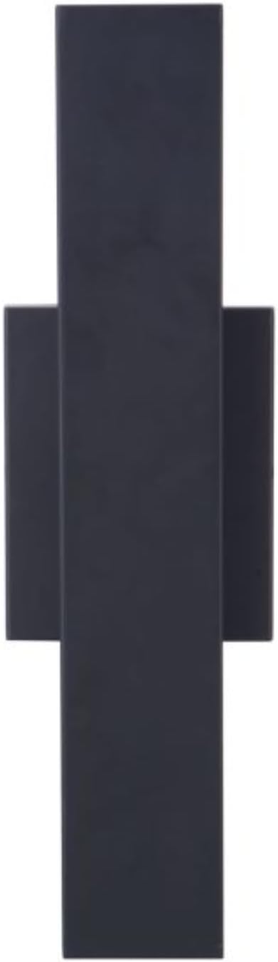 Craftmade ZA2650-MN-LED Rens 1 Light Outdoor LED Wall Lantern | 12 Inch Height | Integrated 400 Lumens LED 15 Watt Output 3000K Dimmable | Midnight Finish | UV Protection | Wet Rated