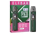 ElfX Pro Pod Kit, 1200 mAh Akkuträger Elfbar Pod Mod, nachfüllbares Basisgerät, LED Display, 2...