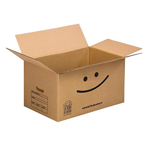 Pack 30 cartons renforcés avec poignées + 1 adhésif offert