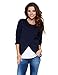 Produktbild Be Mama - Maternity & Baby wear Umstandspullover mit Stillfunktion, Modell: LAVIS, Langarm, dunkelblau, SM