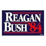 CafePress - Reagan Bush '84 Campaign - Rectangle Bumper Sticker Car Decal