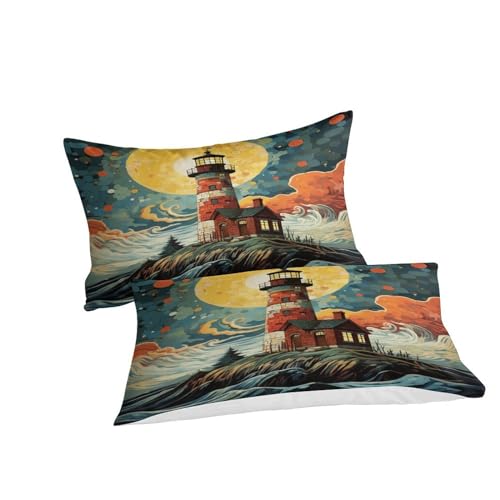 Housse de couette phare 3D avec zip finies les corvées - 6