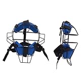 Softball-Catcher-Maske, leichte Schiedsrichter-Maske,Verstellbare Vollgesichtsschutzmaske | Traditionelle Baseball-Fängermaske aus hohlem Stahl mit bequemer Passform für Softball