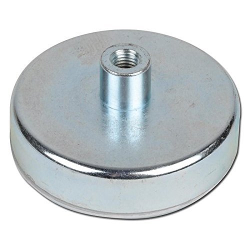 2 x Magnete con base in acciaio Ø 57mm - Ferrite