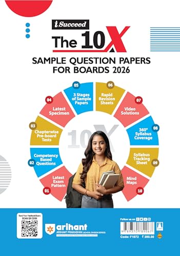 Image of Arihant i-Succeed ICSE Sample Question Papers 2026 Physics Class 10 | 15 Sample Question Papers | Rapid Revision Sheets | 3 Stages of Sample Papers | ... on CBSE Sample Paper | Engliah Medium