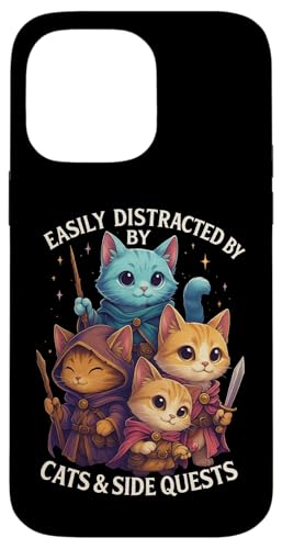 Cats Side Quest Disturted  ʔ ȃ[A X}zP[X iPhone 14 Pro Max p