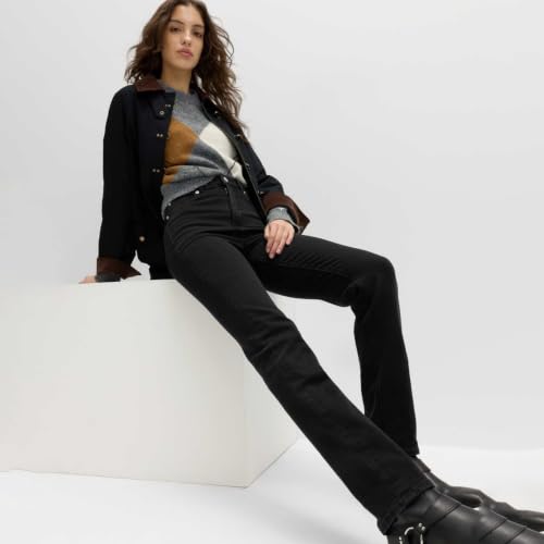 Image of Marks & Spencer Magic Shaping High Waisted Straight Leg Jeans