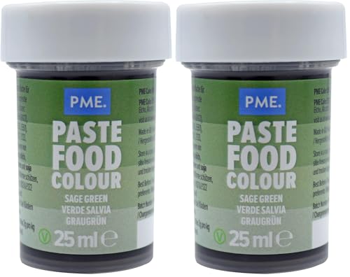 PME Colorante Alimentario en Pasta - Verde Salvia (25g) (Paquete de 2)