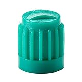 Tapones verdes: los tapones de válvula se ajustan a muchas válvulas de coche comunes y protegen contra la humedad, la suciedad y la pérdida de presión lento.
