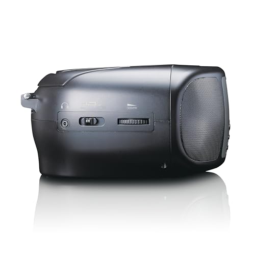 Lenco SCD-860 - Radio Cd Portatile - Radio Dab+ E Fm - Bluetooth - Lettore Cd Toploader - Display 2,4 Tft - Due Sveglie - 2 X 2 Watt Rms - 5 Tasti Di Memoria - Nero - 7