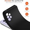 Funda para Unihertz 8849 Tank Mini 1, con [1 x protector de pantalla de vidrio templado], cubierta de silicona suave negra a prueba de golpes con parachoques para Unihertz 8849 Tank Mini 1 (4.3") - Negro 8