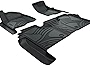 ASLONG Car Floor Mats Custom Fit for 2019-2023 Chevrolet Silverado 1500/GMC Sierra 1500, 24/7 Guard Auto Liner Mats Automotive Floor Mats, Waterproof Front/Rear Floor Liners,2 Row Full Set, Black