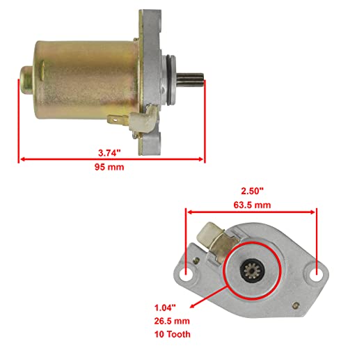 Caltric New Starter Compatible con Eton 50 Pn2 Beamer Matrix Pn2B On2C Pn2D Pn2E Pn2G miniatura 2