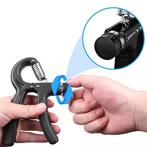 Hand Grip Exercitador Para Mãos Punho Emborrachado Preto + Chaveiro CBRN19038