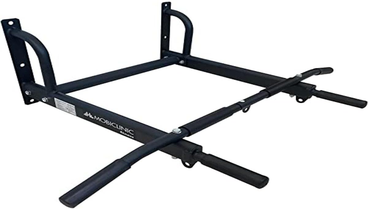 Mobiclinic® Fitness, Pull Up Bar, Anchor Kit Included, Punching Bag Friendly, Non-Slip Handles, Wall Pull Up Bar, Up to 100 kg, Multifunctional, Calisthenics, Home Gym