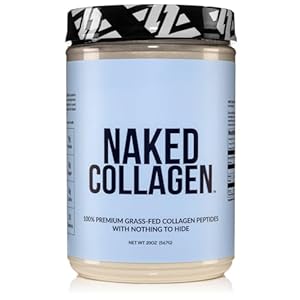 Naked Collagen – Collagen Peptides Protein Powder, 60 Servings, Grass-Fed Hydrolyzed Collagen Supplement | Paleo Friendly, Non-GMO, Keto, Gluten Free | Unflavored 20oz