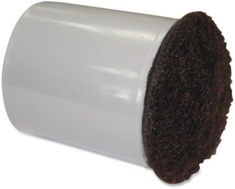 Wholesale CASE of 10 - Lorell Replacement Chair Tips w/Felt-Replacement Chair Tip w/Felt, .875", 16PC, Gray