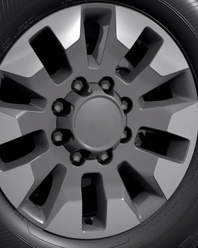 Image of 32pcs 14x1.5 OEM Lug Nuts for Chevy Silverado GMC Sierra 2500 3500, Black | 14mmx1.5 One-Piece Wheel LugNuts, 1.75 inch H 7 /8 inch Hex, Replacement 2012+ Ram 2500 3500, 8 Lug Stock Wheel GM Part No 611-236