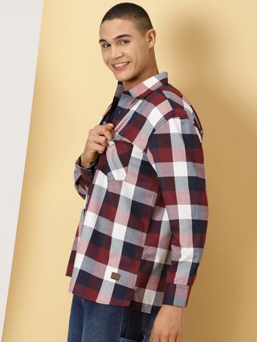 Image of Thomas Scott Men's Classic Tartan Checkered Shacket