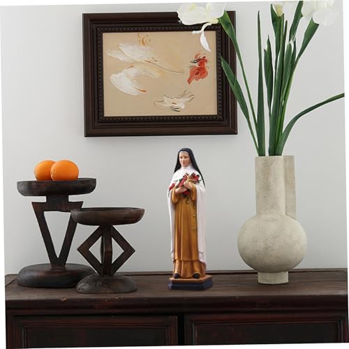 Estatua católica de San Teresita de Lisieux en resina 8.2x2.4x2.2 pulg miniatura 3