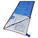 Outdoor Sleeping Bag with Pillow for Camping by REDCAMP,3-season Comfort 59°F/15°C,Blue 2lbs Filling with Compression Sack(75"x 33")