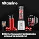 ZEEGMA Vitamine Multifunktion 4-in-1 Standmixer 1050W mit 1L Krug, Elektrischer Juicer Blender, Smoothie Maker mit Safe Lock, Kaffeemühle, Kreuzklingen, 2x Klingen-Sätze (1l 1050W)