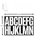 Habitable tree 192 Pcs Waterproof 3 Inch Vinyl Alphabet & Number Stickers - Self-Adhesive for Mailboxes Windows Doors Signs Vehicles & More (White)