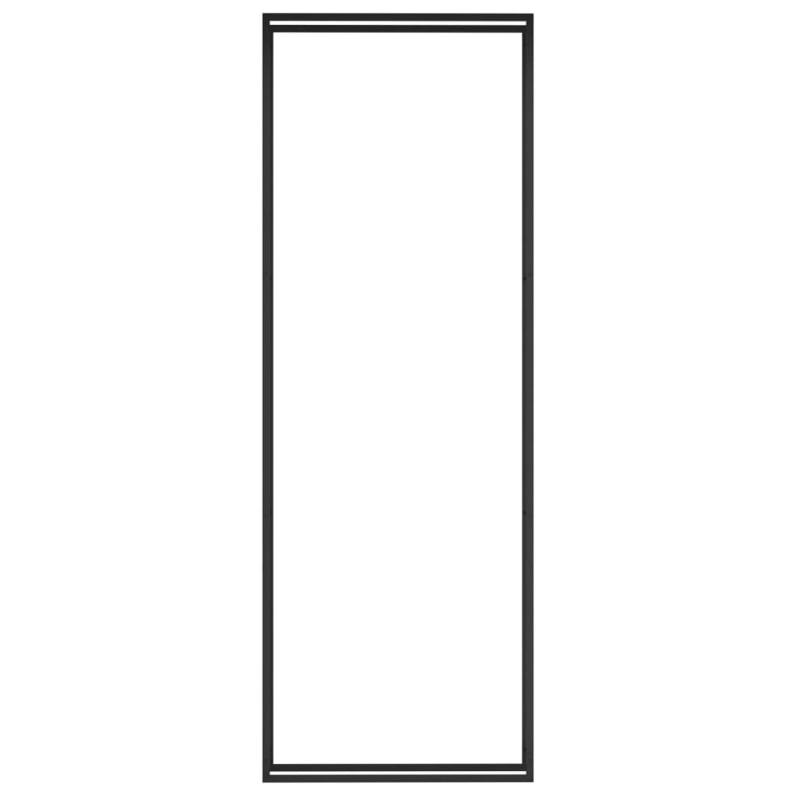 Portalegna Nero Opaco 110x28x312 cm Acciaio, Portalegna, Ripiano Portalegna, Portalegna in Metallo per Ventilazione, Portalegna per Esterni o Interni