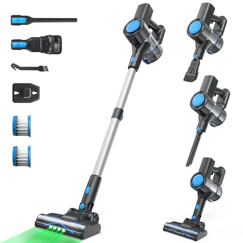 Hysinixs 8-in-1 Cordless Stick Vacuum | Anti-Tangle, HEPA