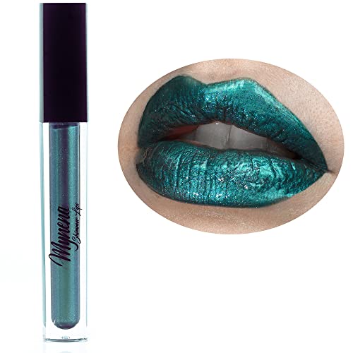 Mynena Green Lip Gloss Topper Shimmer Finish - Olivia
