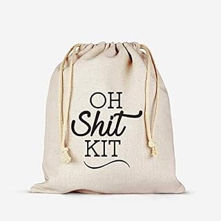 Boston Creative Company "Oh Sh*t Kit Favor Bags – Set of 10 | Quirky Party Essentials for Bachelorette, Wedding & Bridal Showers