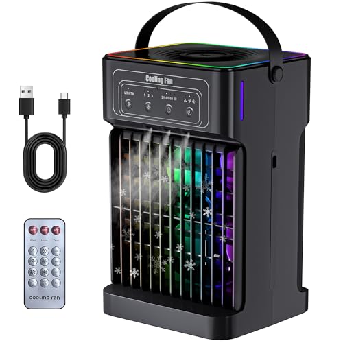 Portable Air Conditioners, 2026 Upgraded 4-IN-1 Quiet Portable AC Unit with Remote, 1100ML Tank...