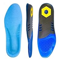 Goofort Gel Insoles Men Women Anti-Fatigue Work-Boots-Optimized Arch Support Insoles Plantar Fasciitis Heavy Duty Sports Insole Orthopedic Flat Feet Heel Pain Relief 3D-Xpain™-Pro Comfy Shoe Inserts