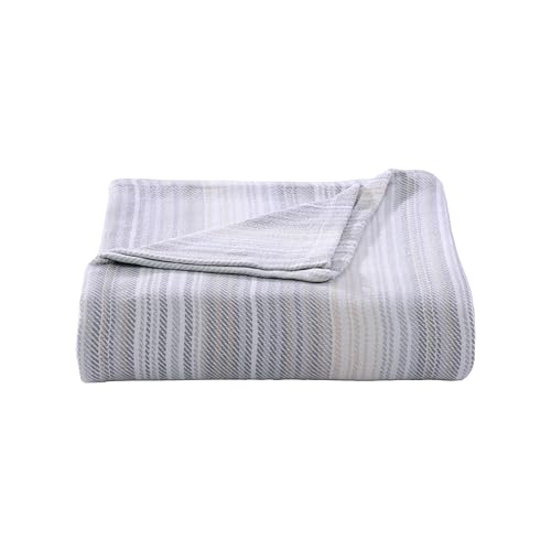 Tommy Bahama - King Blanket, Soft Cotton Bedding, Coastal Inspired Bedding Essentials (Sandy Shore Beige, King)