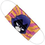 Popfunk Teen Titans Go! Raven Face Pattern 1-Ply Reusable Face Mask Covering with Adjustable Nose Wire, Unisex