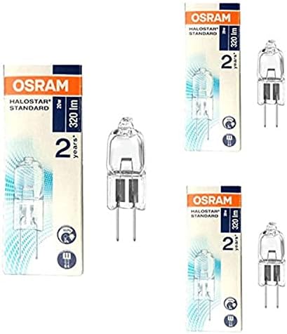Osram Home Decorative Halogen Capsule Bulb, 20W G4, 12V, (Pack of 3)