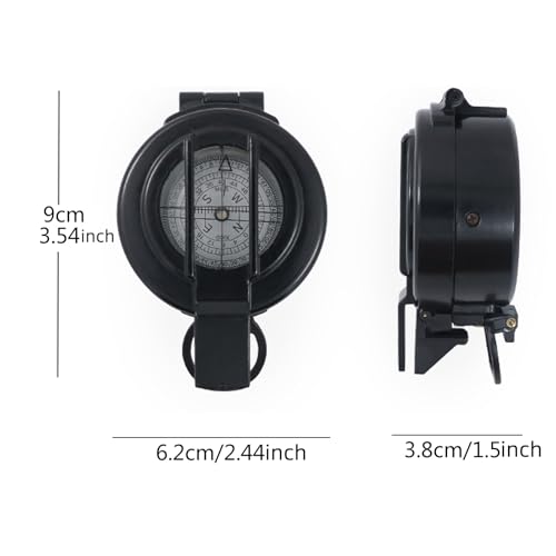 Brújula portátil para senderismo y camping, calibración automática, diseño compacto y ligero miniatura 2
