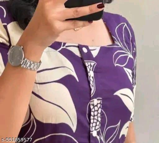 Image of Women's Rayon A-Line Midi Dress, Floral Print, Short Sleeves, Round Neck, Tiered Design