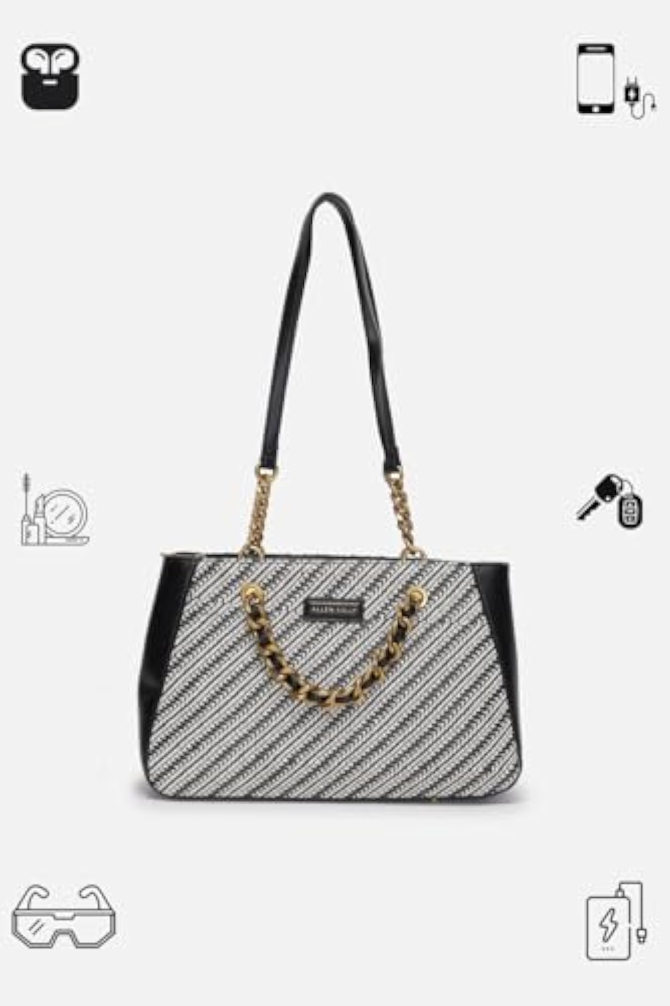 Women's Black Casual Sling Bag