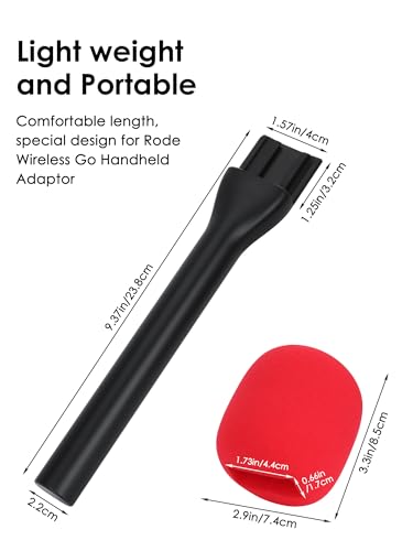 Filtre anti-pop pour Rode Wireless Pro et support de micro sans fil portable polyvalent rouge - 3