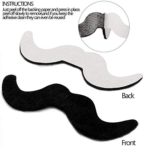 Heatigo Piraten Zubehör Set 30stk Kinder Piratenhut Pirat Filz Augenklappe Moustache Self-Adhesive for Children Pirates… – Bild 6