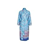 morgenmantel lang seide Der Granfoulard-Kimono von Bassetti aus reiner Baumwolle, mit Schalkragen und breitem Binde-Gürtel, trägt sich herrlich angenehm und fühlt sich auf der Haut wunderbar seidig an