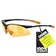 uvex sportstyle 223 - Sportbrille für Damen und Herren - 100% UVA-, B, C Schutz - druckfreier Sitz & perfekter Halt - black orange/orange - one size