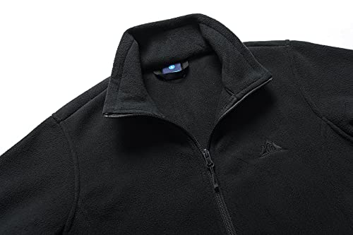 GIMECEN Women's Lightweight Full Zip Soft Polar Fleece Jacket Outdoor Recreation Coat With Zipper Pockets4