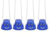 Drfeify Children Walk Stilts, 2 Pair Kids Balancing Stilts with Touching Massage and Non Slip Design, Safe ABS Material for 2 Years Old and Above, Bearing Capacity 20KG (Blue)