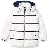Perry Ellis Boys' Little Solid Puffer, White, 7