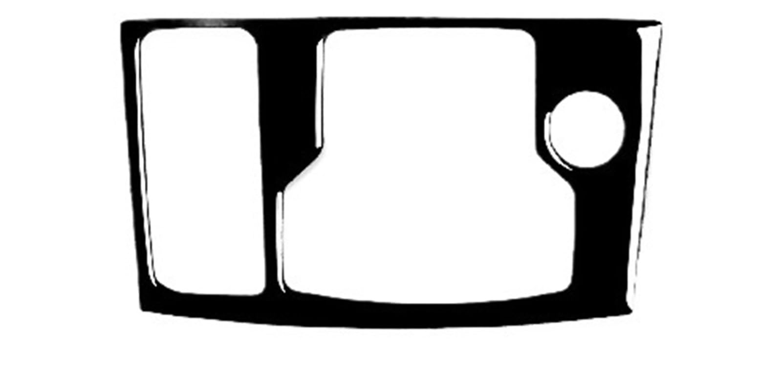 for Mazda for Axela CX4 2017 2018 Car Plastic Black Interior Multimedia Frame Trim Sticker Decoration MCQNDS(LHD)