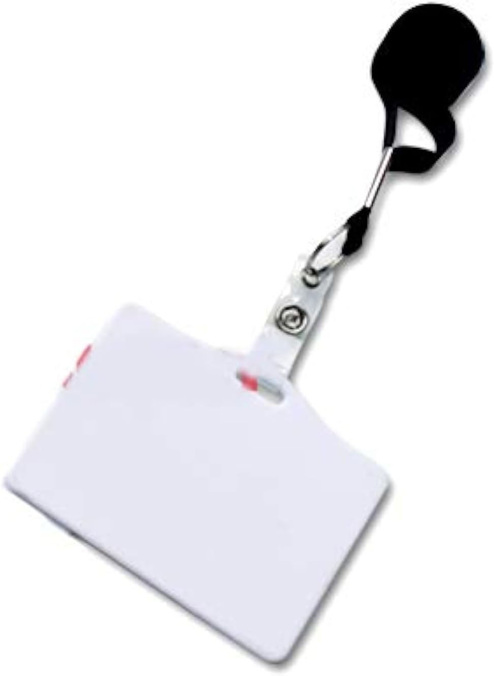 PVC Polymer Card Name Badge Sublimation Heat Press Transfer Thermal Personalized with Lanyard Black 10 Pieces