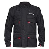 He4145 - Chaqueta Cazadora Enduro Moto Cross Over Color Negro Talla L