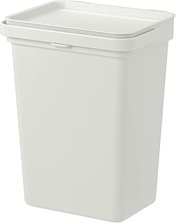 HALLBAR Holbal Trash Can with Lid - Light Grey 10 l 804.175.23